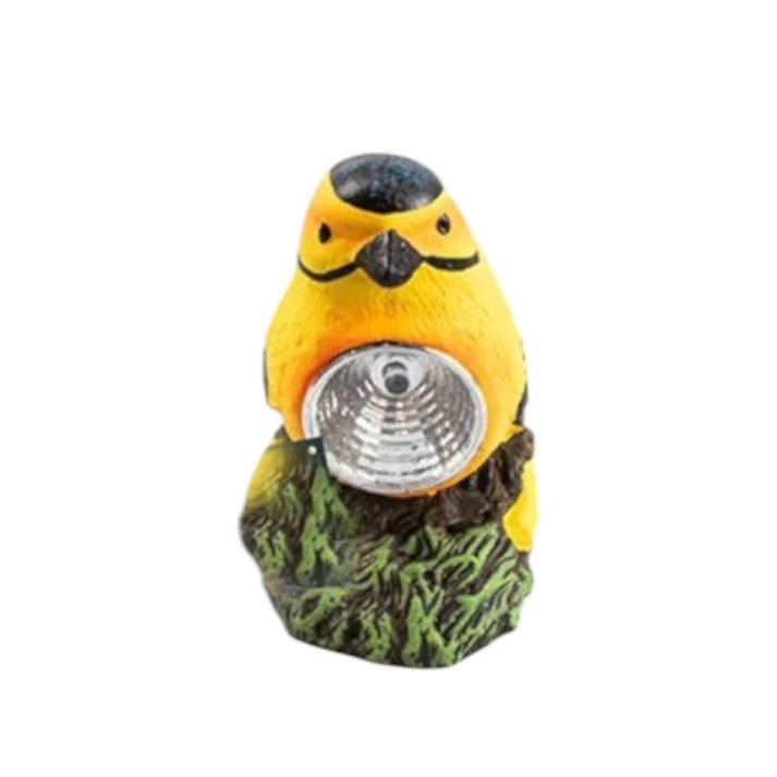 Cement Bird Solar Light Outdoor LED Garden Ornament Bird-Shaped Outdoor Lighting