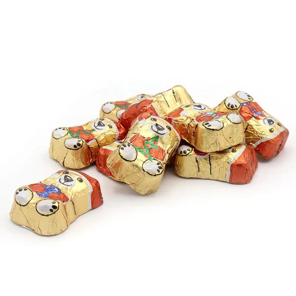 Christmas Milk Chocolate Sweets | Gold Bears 1kg or Festive Chocolate Assortment