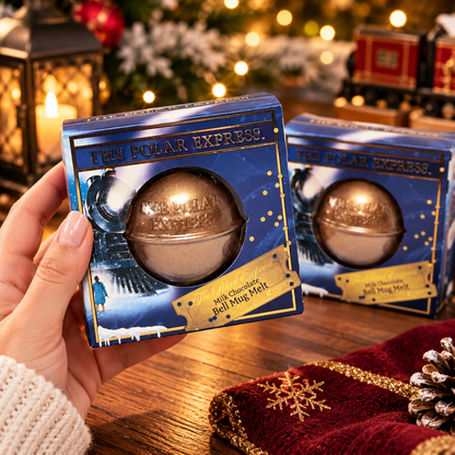 The Polar Express Milk Chocolate Bell Mug Melt 55g with Marshmallows | Single or Pack of 2