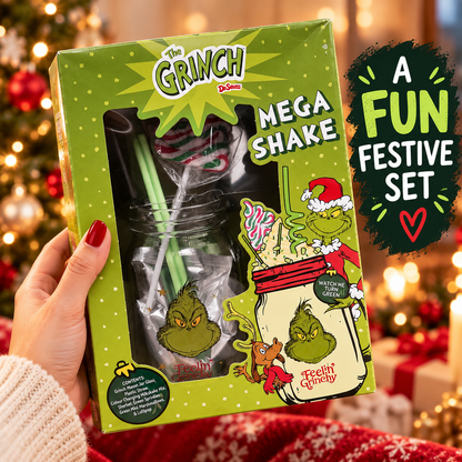 The Grinch Mega Shake Colour Changing Milkshake Gift Set