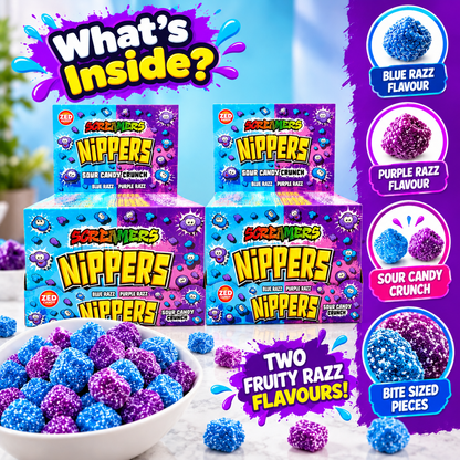 Zed Candy Screamers Nippers Blue & Purple Razz 140g | 2, 6 or 12 Boxes