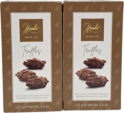 Hamlet Belgian Milk Chocolate Flaked Truffles 125g – Single or Pack of 2