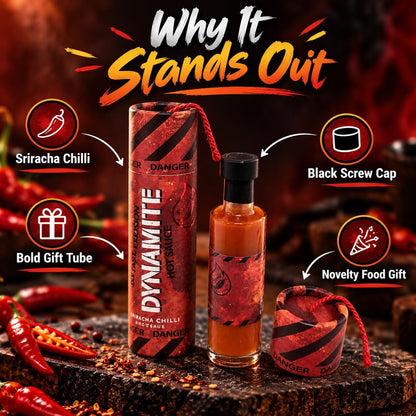 Dynamite Sriracha Chilli Hot Sauce Gift Set – 3 x 48ml