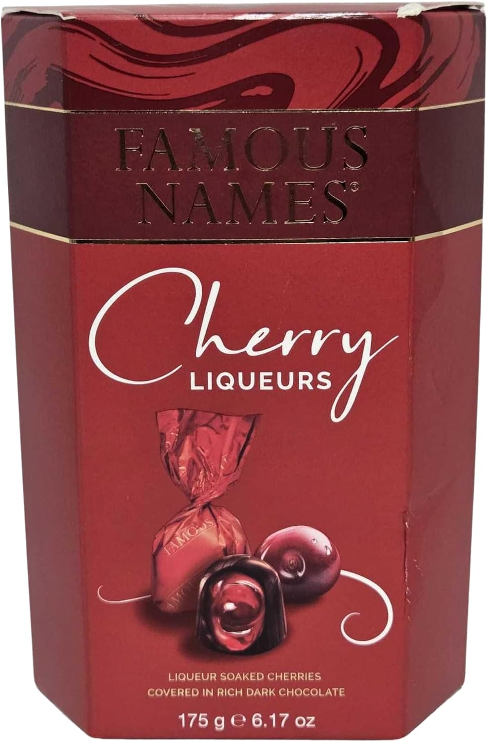 Cherry Liqueur Dark Chocolates 175g Gift Box Single or Pack of 2