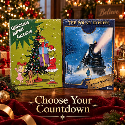 Christmas Milk Chocolate Advent Calendar 24 Doors Single or Pack of 2