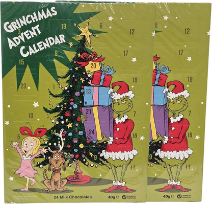 Christmas Milk Chocolate Advent Calendar 24 Doors Single or Pack of 2