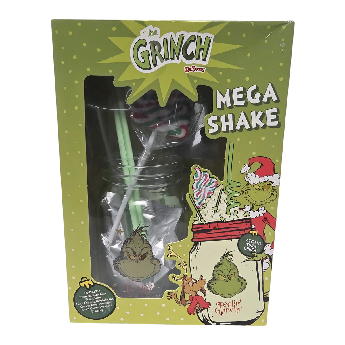 The Grinch Mega Shake Colour Changing Milkshake Gift Set
