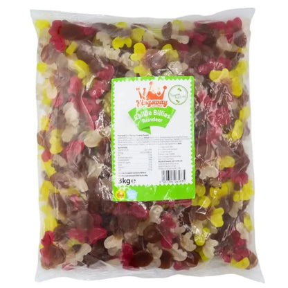 Kingsway Christmas Gummy Sweets | Reindeer Snowflakes & Elf | 1kg 2kg 3kg