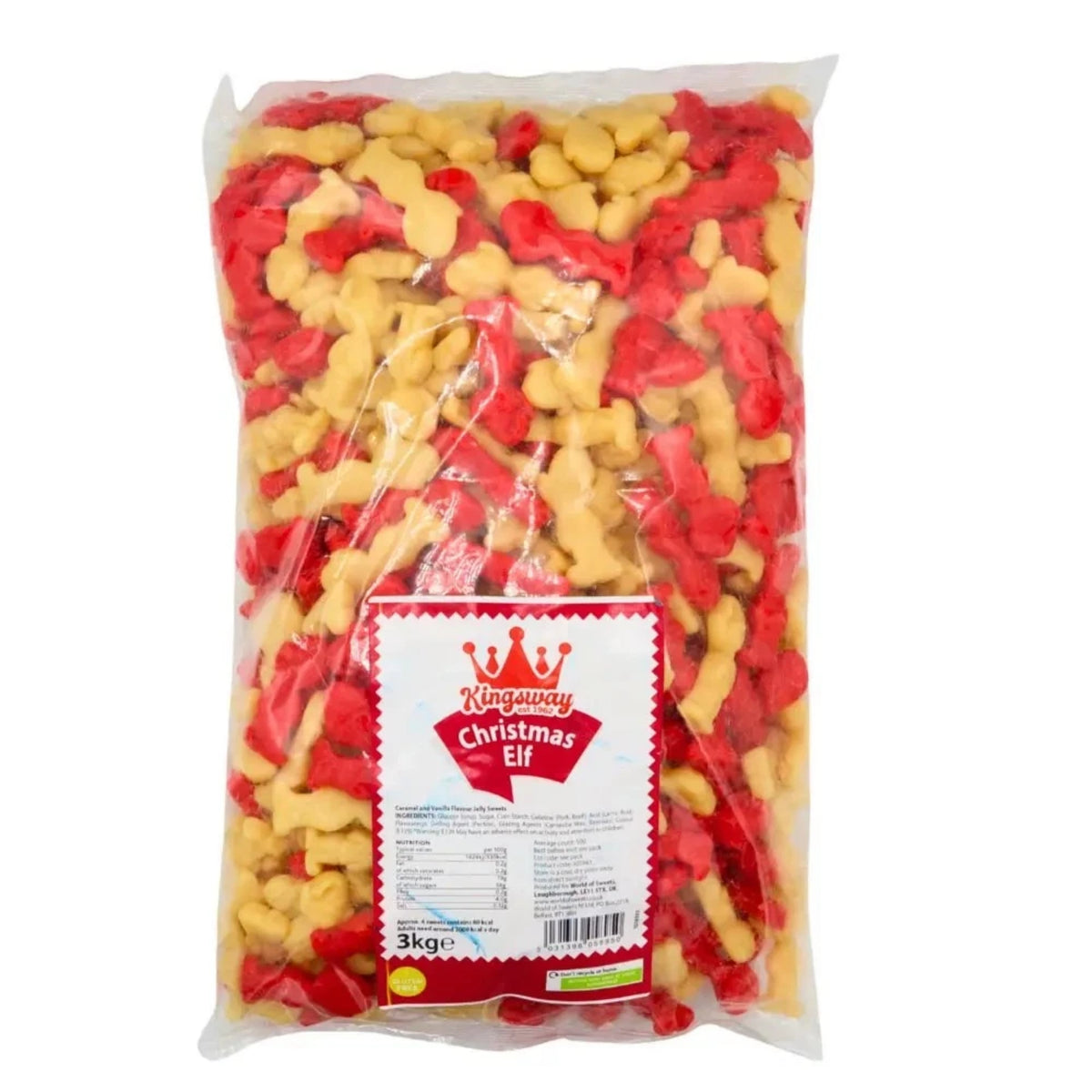 Kingsway Christmas Gummy Sweets | Reindeer Snowflakes & Elf | 1kg 2kg 3kg