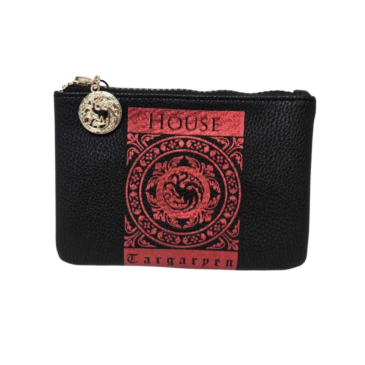 Game of Thrones Inspired House Zip Pouch Coin Purse with Sigil Charm