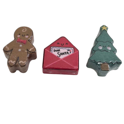 Christmas Bath Bomb Gift Set 3 × 150g | Gingerbread Tree & Santa Letter