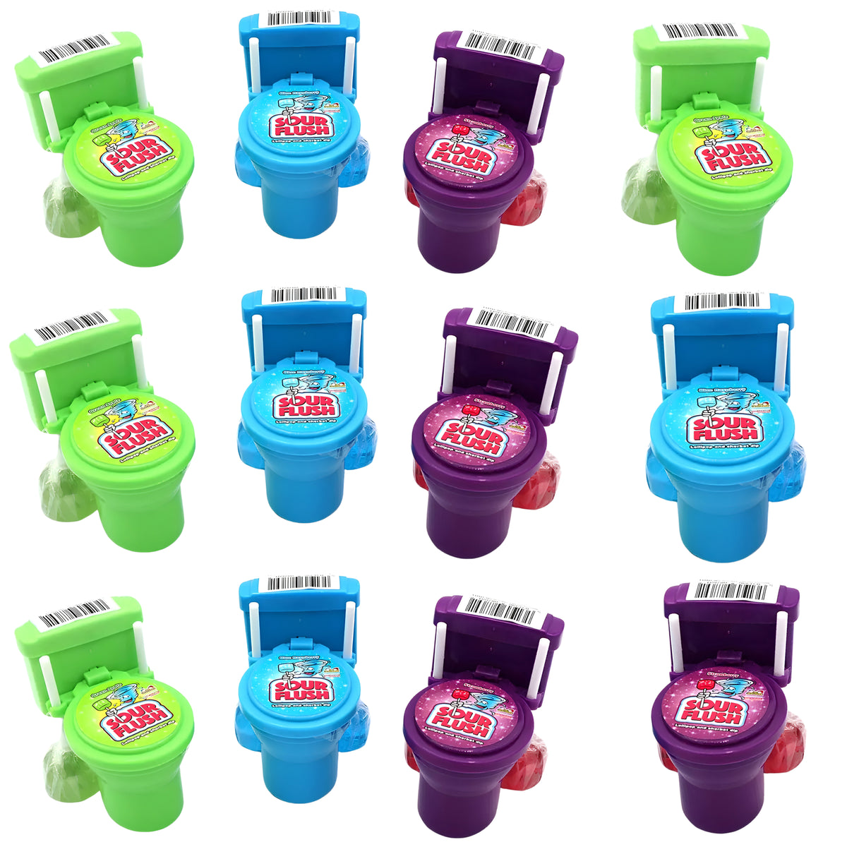 Fruit Flavoured Lollipop with Sherbet Dip 39g – Watermelon, Blue Raspberry or Green Apple