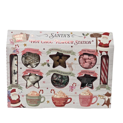 Santa’s Hot Choc Flavour Station Gift Set 192g | Drinks & Sweet Toppings