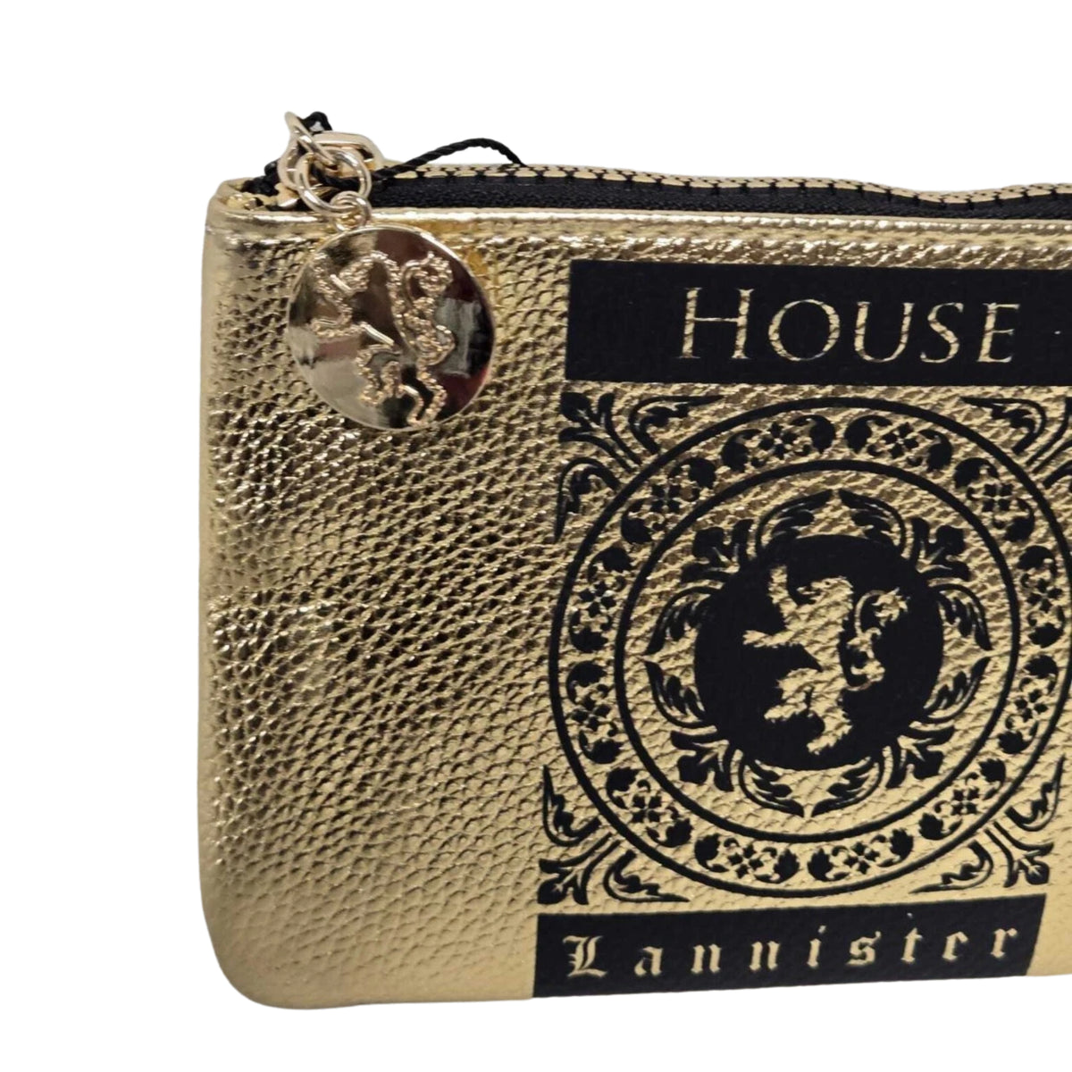 Game of Thrones Inspired House Zip Pouch Coin Purse with Sigil Charm