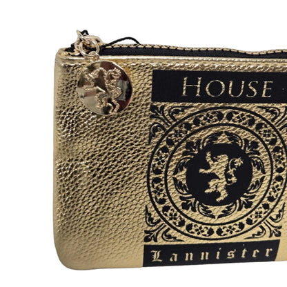 Game of Thrones Inspired House Zip Pouch Coin Purse with Sigil Charm