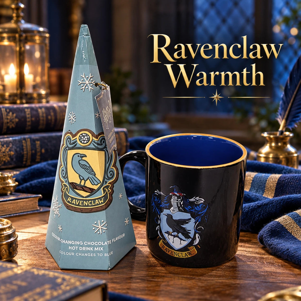 Harry Potter Ravenclaw Mug & Blue Colour-Changing Hot Chocolate Set 113g