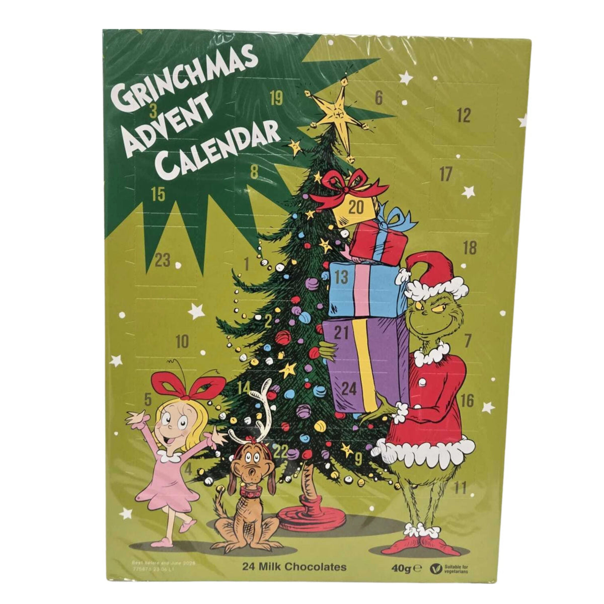 Christmas Milk Chocolate Advent Calendar 24 Doors Single or Pack of 2