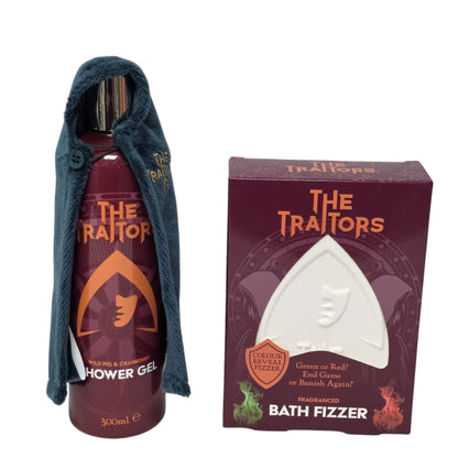 The Traitors Shower Gel 300ml & Colour Reveal Bath Fizzer 130g Gift Set