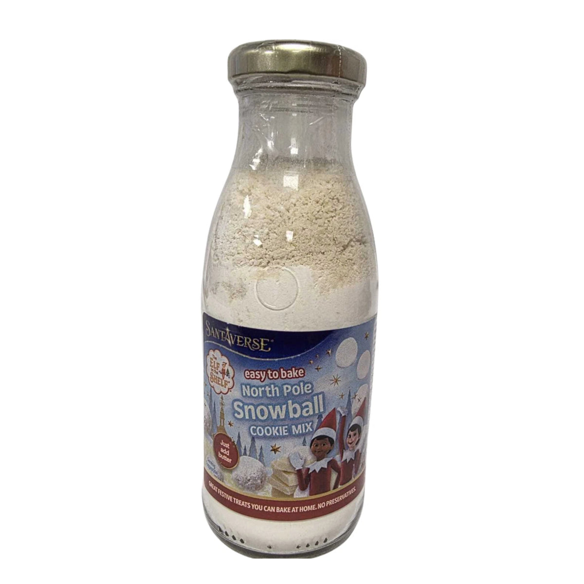SantaVerse Christmas Cookie Mix Bottle | Chocolate Chip or North Pole Snowball