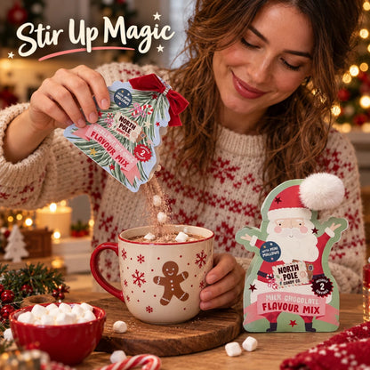 North Pole Candy Co. Hot Chocolate & Marshmallows 45g | Santa or Tree