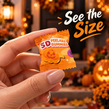 Halloween Peelable Gummies 1kg Individually Wrapped Fruit Jelly Sweets