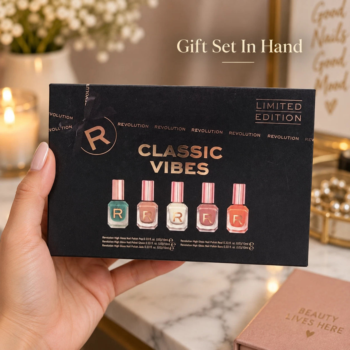 High Gloss Nail Polish Gift Set 5 × 10ml | Assorted Colours