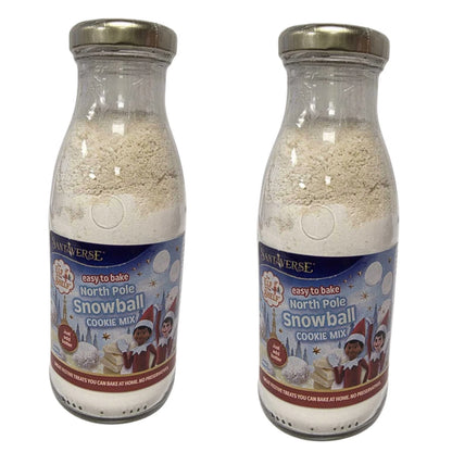 SantaVerse Christmas Cookie Mix Bottle | Chocolate Chip or North Pole Snowball