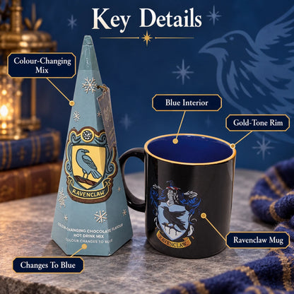 Harry Potter Ravenclaw Mug & Blue Colour-Changing Hot Chocolate Set 113g