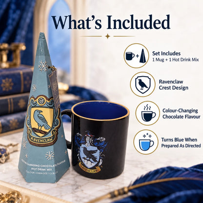Harry Potter Ravenclaw Mug & Blue Colour-Changing Hot Chocolate Set 113g