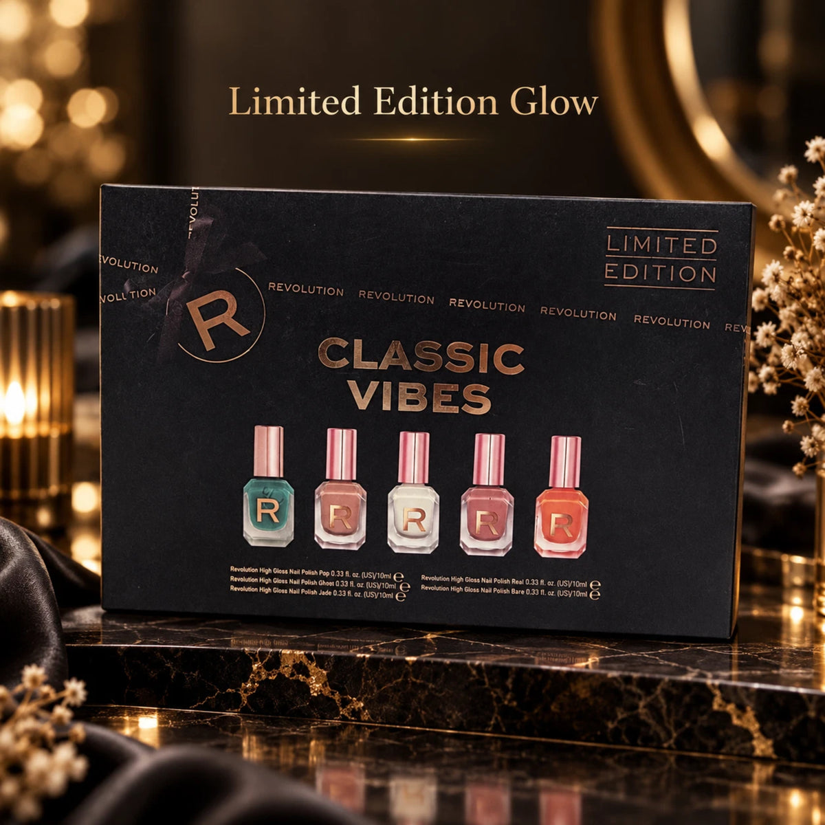 High Gloss Nail Polish Gift Set 5 × 10ml | Assorted Colours