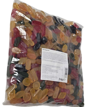 Assorted Wine Gums 3kg Bulk Bag Chewy Jelly Sweets Pick & Mix