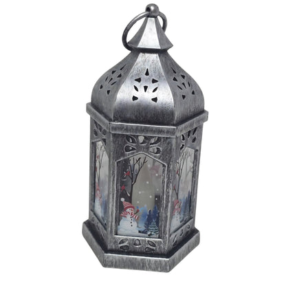 Christmas Snowman Decorative Lantern 20cm – 4 Colours – Single, Assorted Pack of 2 or Pack of 4