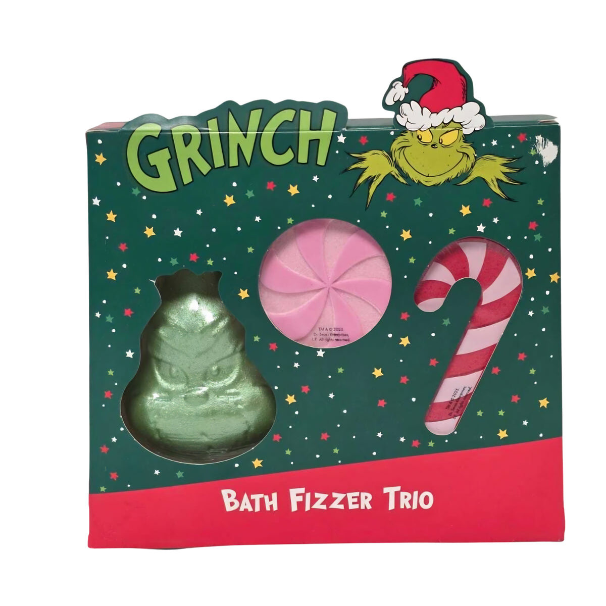 The Grinch Bath Fizzer Trio Gift Set 160g | 3 Christmas Bath Fizzers