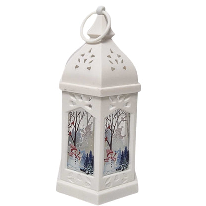 Christmas Snowman Decorative Lantern 20cm – 4 Colours – Single, Assorted Pack of 2 or Pack of 4