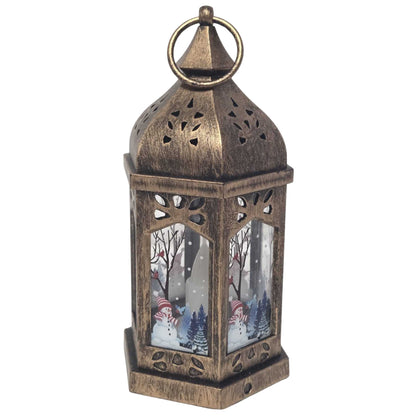 Christmas Snowman Decorative Lantern 20cm – 4 Colours – Single, Assorted Pack of 2 or Pack of 4