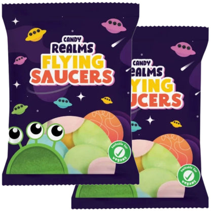 Candy Realms Flying Saucers Sweets 36g | Packs of 2, 6 or 12