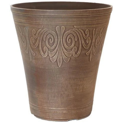 Laurel Tall Garden Planter 13 Inch 18.9L Butterscotch Brown | Single or 2 Pack