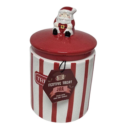 Christmas Cookie & Treat Jars Santa Bear or Christmas Tree | Single & 2 Pack