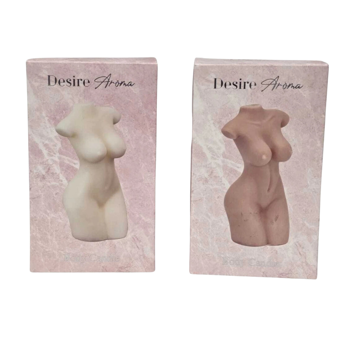 Desire Aroma Female Body Shaped Candle Cream or Pink | Single & Pack of 2