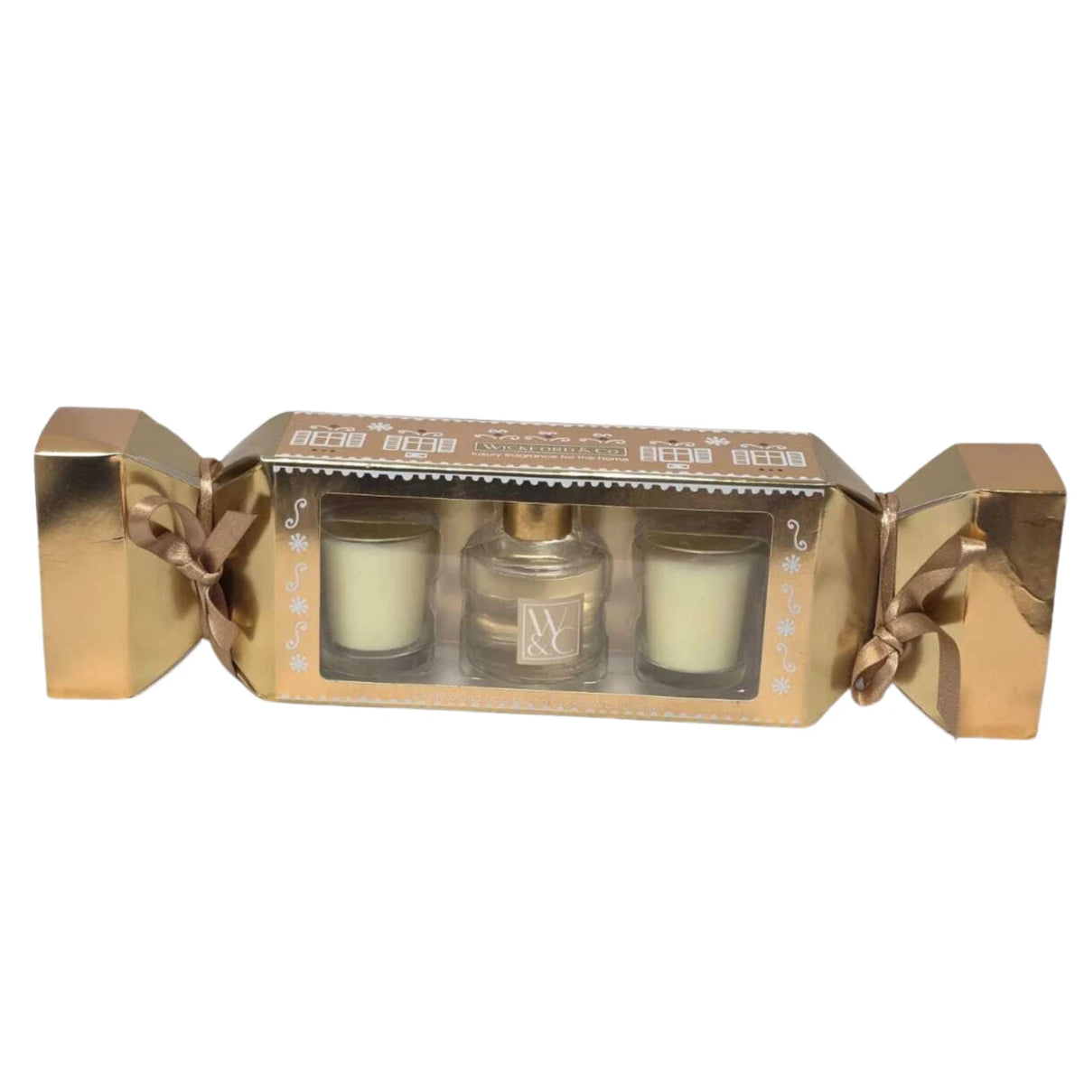 Warm Apple & Cinnamon Candle & Diffuser Gift Set | Christmas Cracker Box