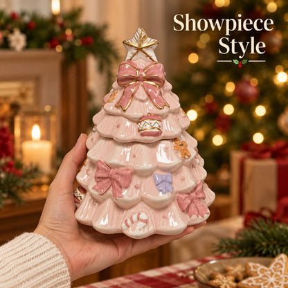 Christmas Cookie & Treat Jars Santa Bear or Christmas Tree | Single & 2 Pack