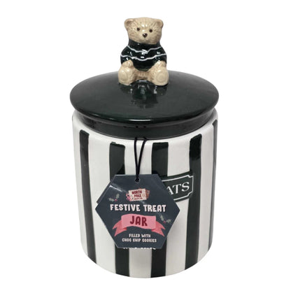 Christmas Cookie & Treat Jars Santa Bear or Christmas Tree | Single & 2 Pack