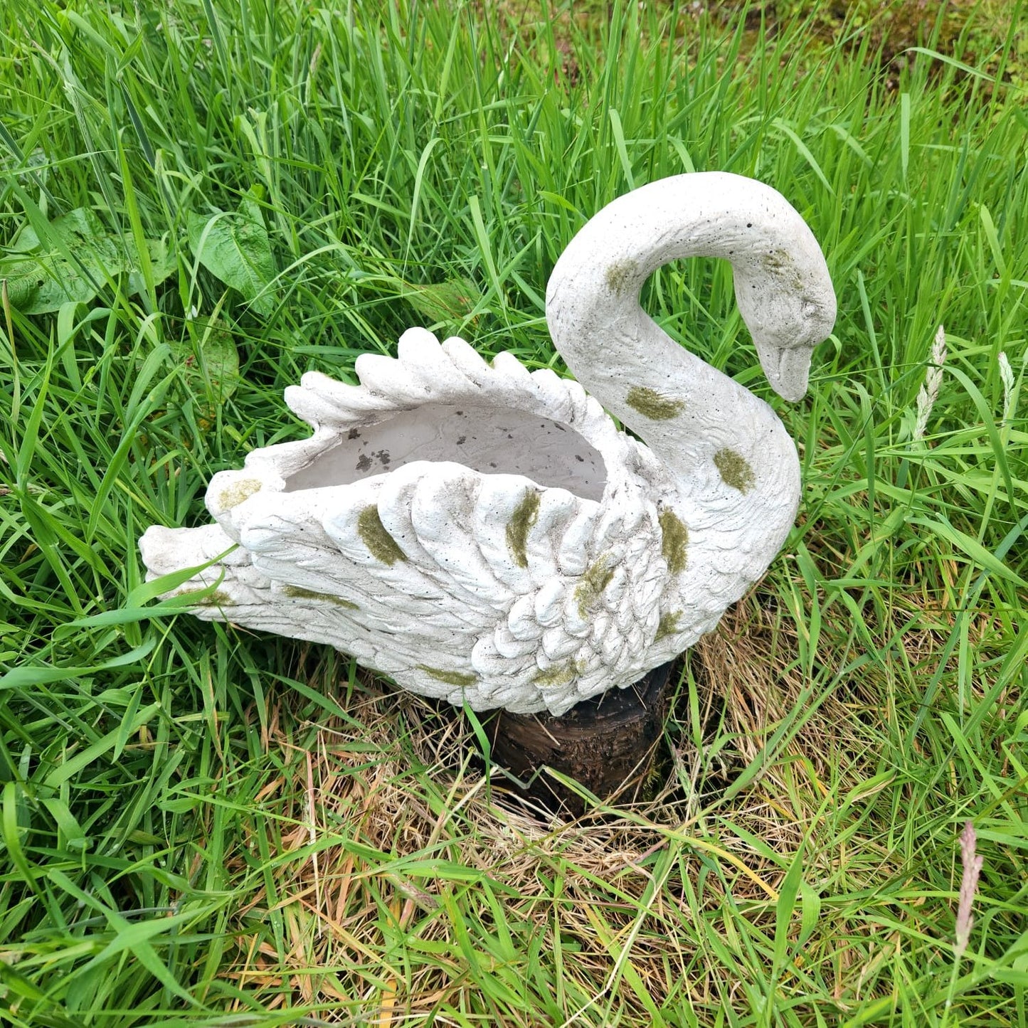 Swan Planter - Large, Realistic, Weather-Resistant