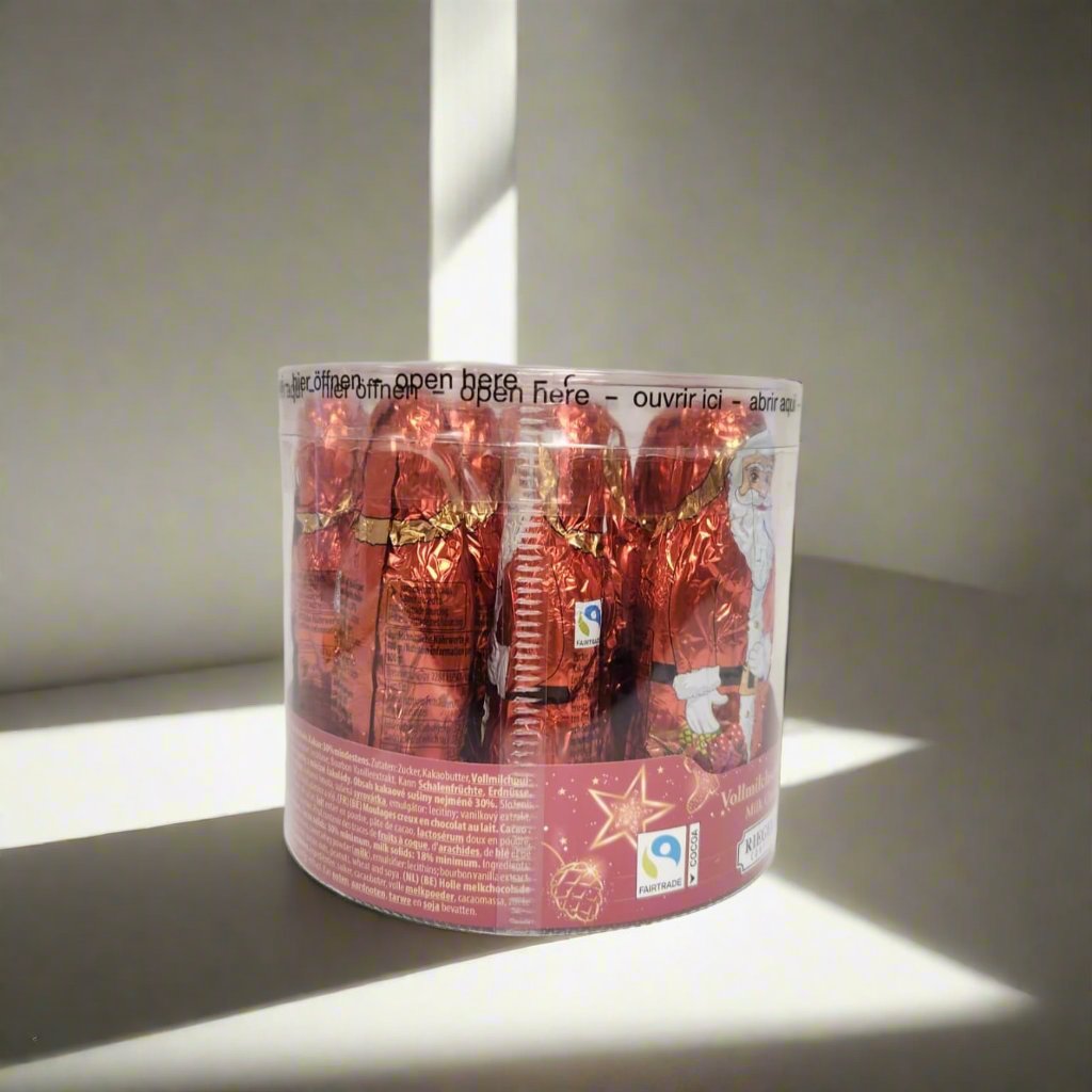 Riegelein Hollow Milk Chocolate Santas - Festive Christmas Treat