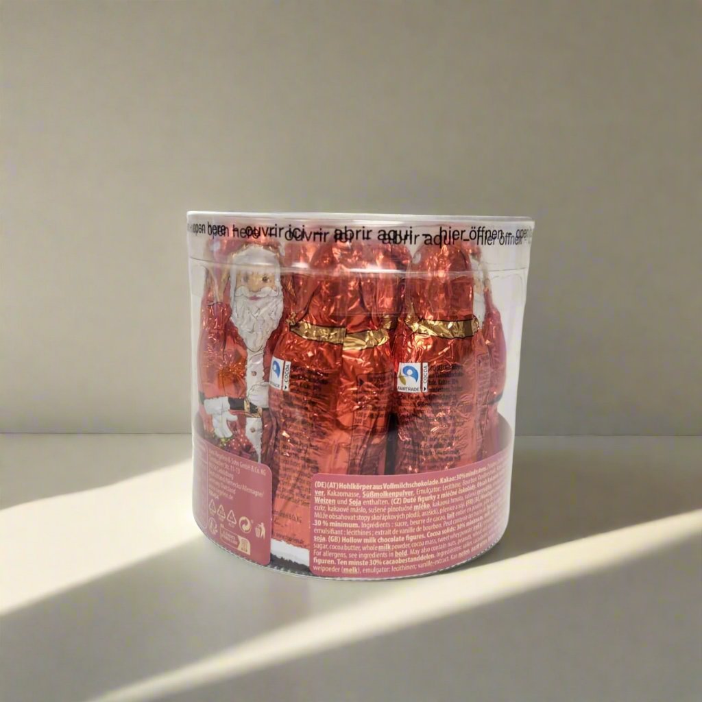 Riegelein Hollow Milk Chocolate Santas - Festive Christmas Treat