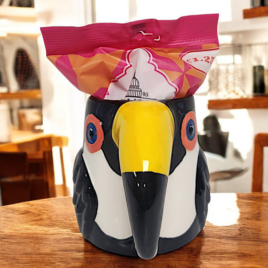 Toucan Mug with Candy - Exotic and Fun Gift Set