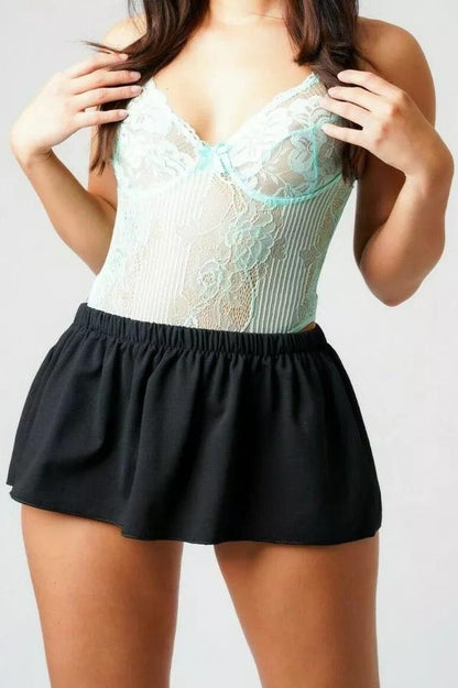 Black Rara Mini Skirt
