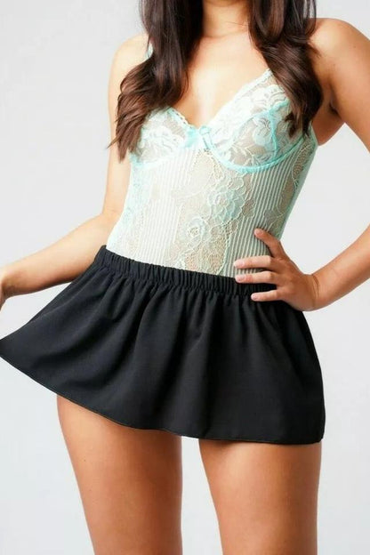 Black Rara Mini Skirt