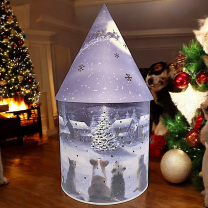 Illuminated Christmas Village Lantern