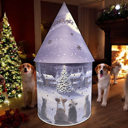 Illuminated Christmas Village Lantern